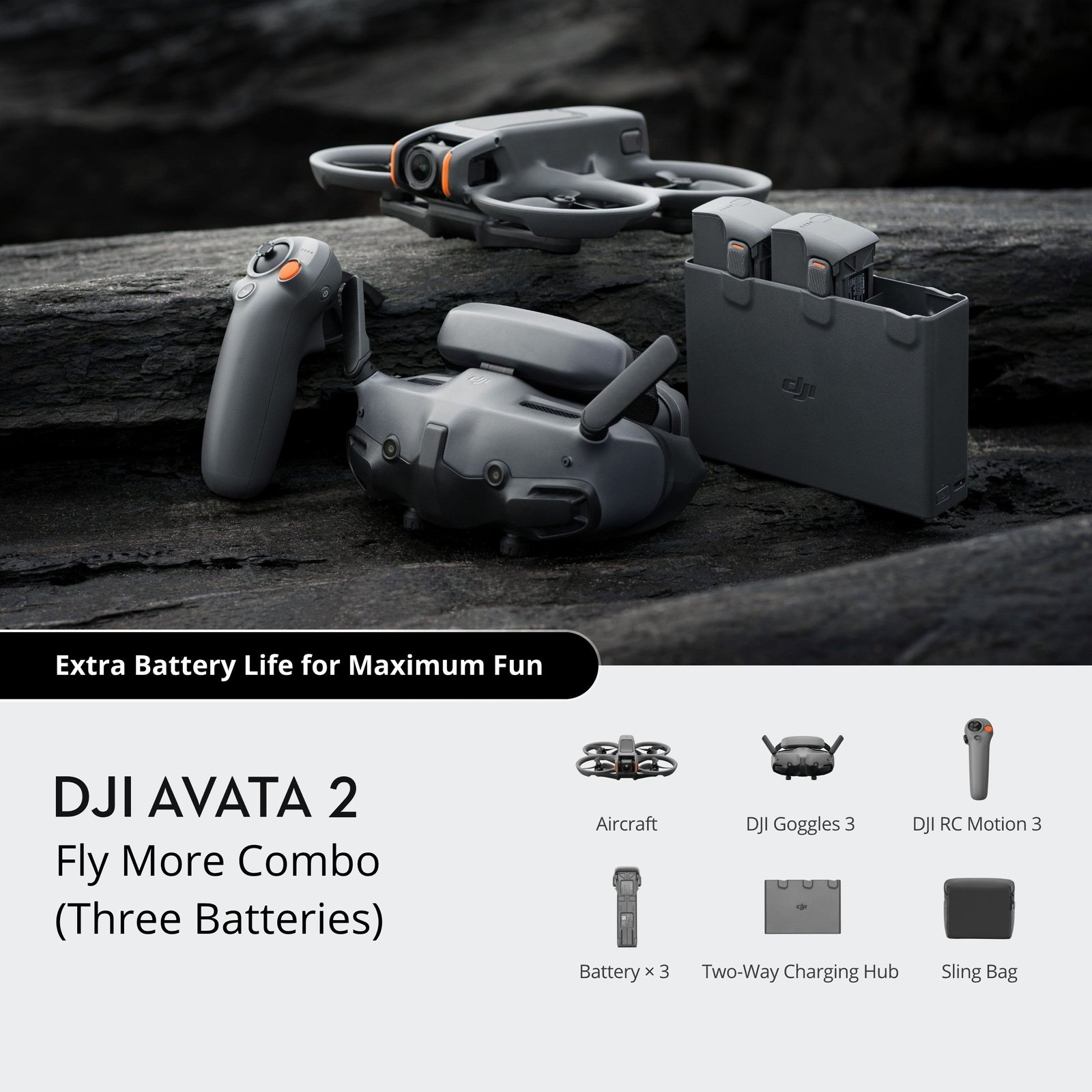 DJI Avata 2 Drone Fly More Combo (Three Batteries) - Image 4